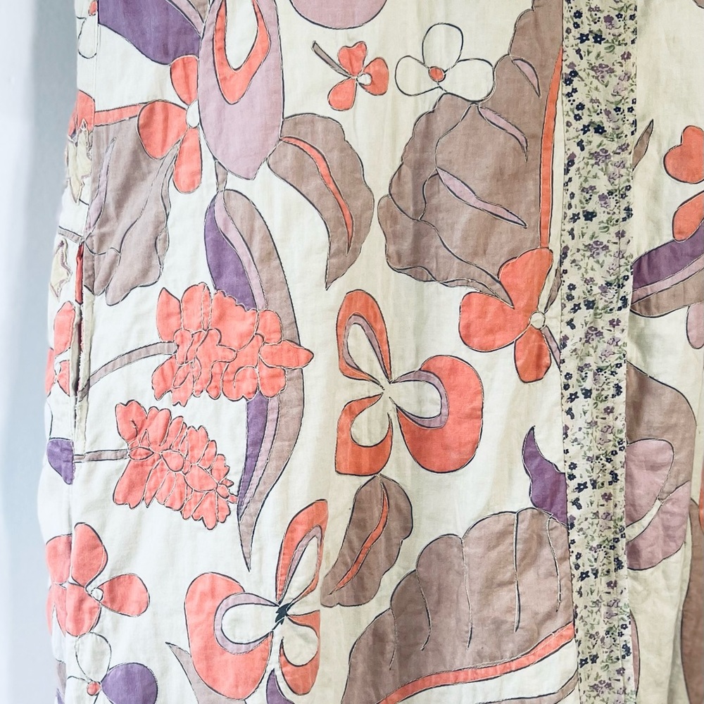 Magnolia Pearl Rainbow Vision Cotton Double Sided Coat / Kimono one Size NWT - Picture 10 of 12